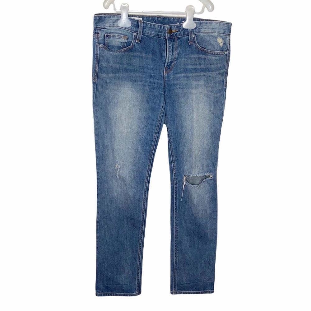 Gap 1969 Real Straight Everglades distressed jeans size 30